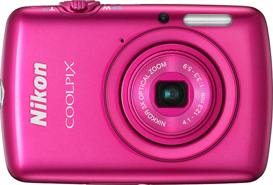 nikon尼康 coolpix-s01/粉红 1000万画素数位相机【国祥公司货】